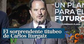 El sorprendente titubeo de Carlos Iturgaiz al ser increpado en un discurso en Bilbao
