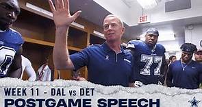 Jason Garrett Postgame Victory Locker Room Speech | Dallas Cowboys 2019
