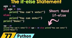 The if-else Statement in Python