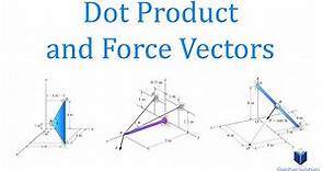 Dot Product and Force Vectors | Mechanics Statics | (Learn to solve any question)