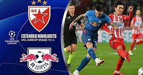 Crvena Zvezda vs. RB Leipzig: Extended Highlights | UCL Group Stage MD 4 | CBS Sports Golazo