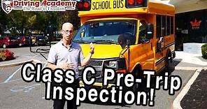 How to Perform a CDL Class C Pre-Trip Inspection "School Bus" - Driving Academy