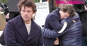 Harry Styles From One Direction & James Corden Share An Emotional Hug While Filming 11.20.19