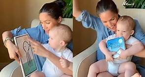 Meghan Markle reads story to baby Archie