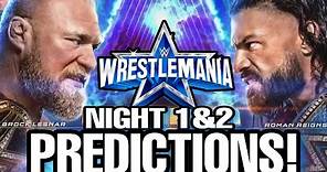 WWE WRESTLEMANIA 38 FULL SHOW PREDICTIONS!