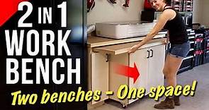 Workbench + Mobile Shop Table | Easy to Build!