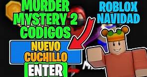 *2024* ¡TODOS LOS CÓDIGOS NUEVOS DE MURDER MYSTERY 2 ROBLOX! | ROBLOX CÓDIGOS AÑO NUEVO 🗡️