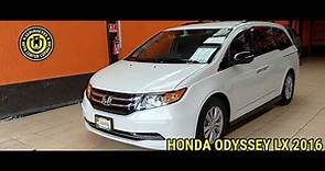 Honda Odyssey Lx 2016 Espacio mucho espacio *** VENDIDO ***