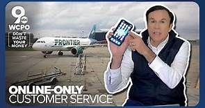 Frontier Airlines shuts down customer service phone lines