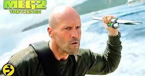 MEG 2: THE TRENCH (2023) Clip "Good Luck" | Jason Statham Megalodon Movie