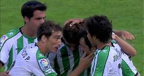 Gol de Andrija Kaluđerović (0-1) en el SD Huesca - Racing Santander Jornada 4