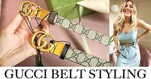 GUCCI REVERSIBLE GG BELT REVIEW & STYLING // LUXURY DESIGNER 2021 Gucci Marmont Belt Sizing