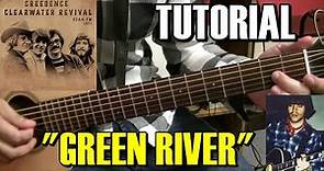 COMO TOCAR "Green river" de Creedence Clearwater Revival Tutorial guitarra acústica/criolla completo