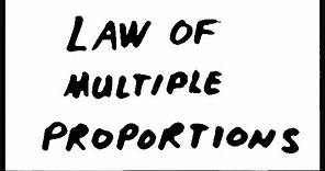 Law of Multiple Proportions