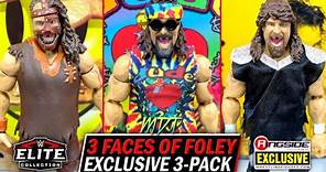 WWE ELITE 3-FACES OF FOLEY 3-PACK REVIEW! RINGSIDE EXCLUSIVE!