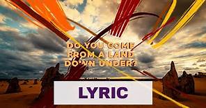 Luude feat. Colin Hay - Down Under (Official Lyric Video HD)
