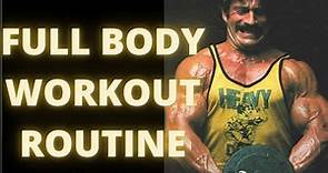Mike Mentzer High Intensity Training Full Body Workout | 3 Day Split Routine