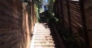 Los Feliz public stairs leading to Shakespeare Bridge 90027