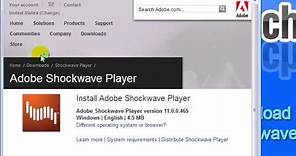 How-To Find, Download and Install the Adobe Shockwave Player Plug-in onto Firefox