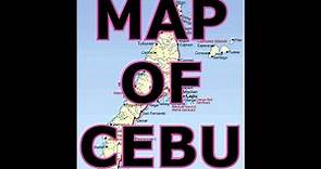 MAP OF CEBU PHILIPPINES