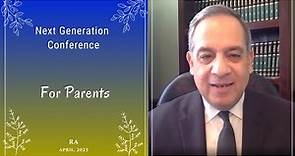 Msg 01 - For Parents - Next Generation Conference