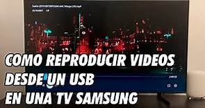Como Reproducir Videos y Peliculas desde un USB en una Smart TV Samsung
