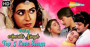 Best of Amrita Singh | Top 5 Love Songs Jukebox | Thare Waste Re | Dupatta Tumhara Aashique Mizaaz