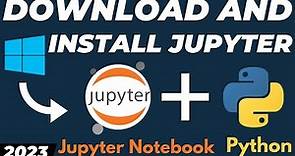 How to download and install Jupyter Notebook for Windows 10 / 11 with Python tutorial