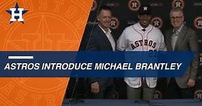 Michael Brantley officially introduced by Astros