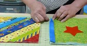How to join up Quilt as you Go blocks and borders - Quilting Tips & Techniques 074