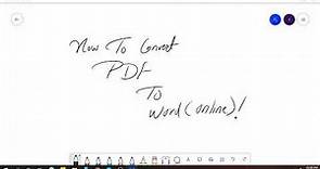 How to convert PDF to Word Online | I love PDF