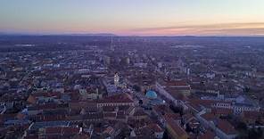 Pécs - the city of mediterranean impressions 4k Aerial drone video