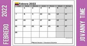 Calendario - Febrero 2022