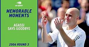 Emotional Andre Agassi Retires from Tennis