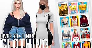 The Sims 4: CC Clothing Showcase 💸💸 | More than 70+ Links