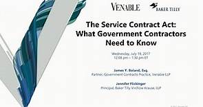 The Service Contract Act: What Government Contractors Need to Know