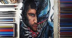 วาดเวน่อม Drawing Venom - Eddie Brock (Tom Hardy) | Fame Art