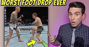 Jimmy Crute BRUTAL FOOT DROP From Calf Kick! Doctor Explains UFC 261 Injury