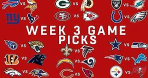 Week 3 NFL Game Picks | NFL