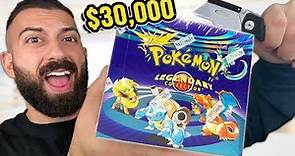 Unboxing The $30,000 LEGENDARY 20 Year Old Pokemon Cards