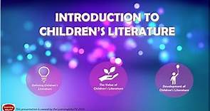 2020 Introduction to Children's Literature 2