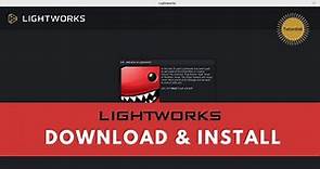 How To Download & Install Lightworks - Lightworks Tutorial #1
