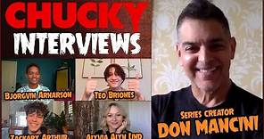 CHUCKY Interviews - series creator Don Mancini & Teen Cast