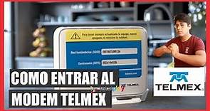 192.168.1.254 Telmex: Como entrar a la página de configuración del modem Telmex Infinitum