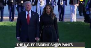 Speculation over US President Trump's wide pants
