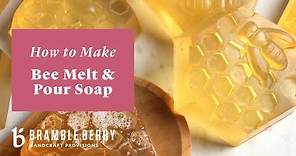 How to Make Bee Melt and Pour Soap - BEEginner Soap Project | Bramble Berry DIY Kit