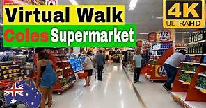Walk Inside Coles Supermarket | 4K Tour | Visit Sydney Australia | Virtual Travel