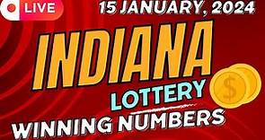 Indiana Evening Lottery Results For - 15 January, 2024 - Daily 3 - Daily 4 - Quick Draw - Powerball