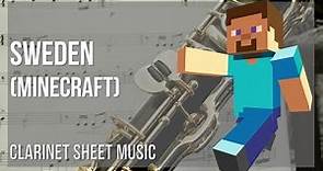 Clarinet Sheet Music: How to play Sweden (Minecraft) by C418