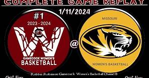 #1 South Carolina Gamecocks Women's Basketball vs Missouri Tigers WBB - 1/11/24 - (FULL GAME REPLAY)
